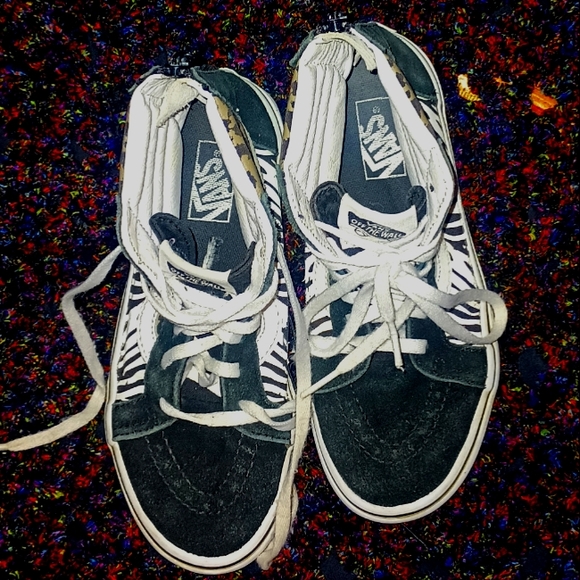 Animal Print Vans Sk8-Hi EUC - Picture 2 of 8